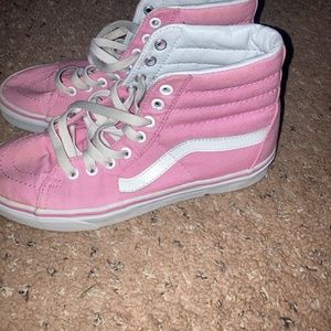 Pink high top vans